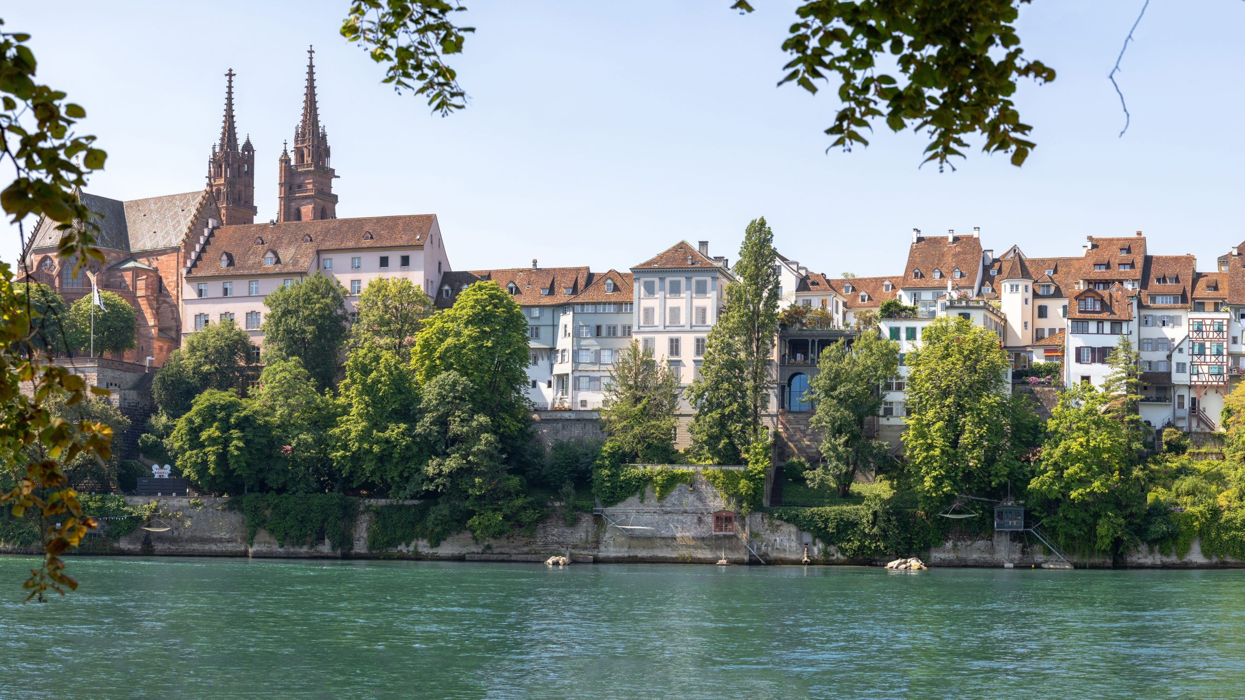 a view of the city of Basel in Switzerland