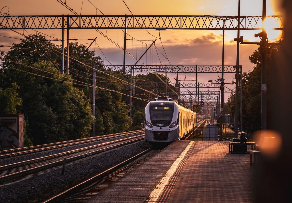 Local train in the Tricity area of Poland